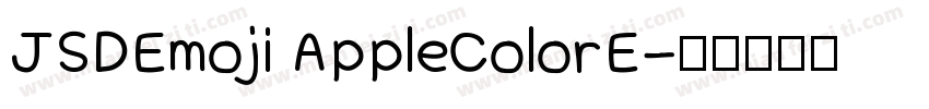 JSDEmoji AppleColorE字体转换